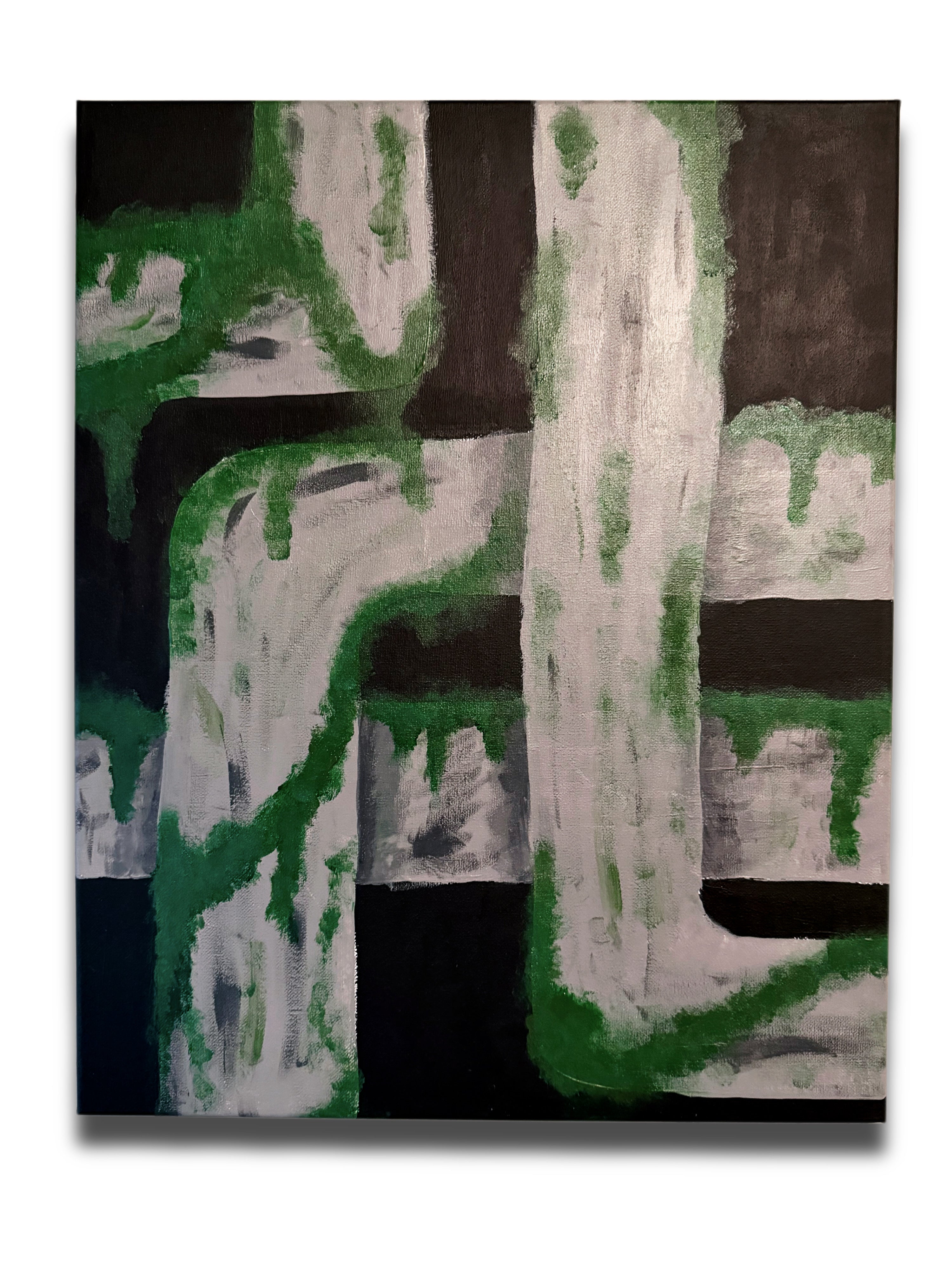 Overgrown (3 piece painting)